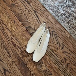 Lulus Aldan Beige Sheer Mesh Ballet Flats - Size 8